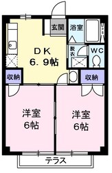 ニューシティー唐沢Ａの物件間取画像